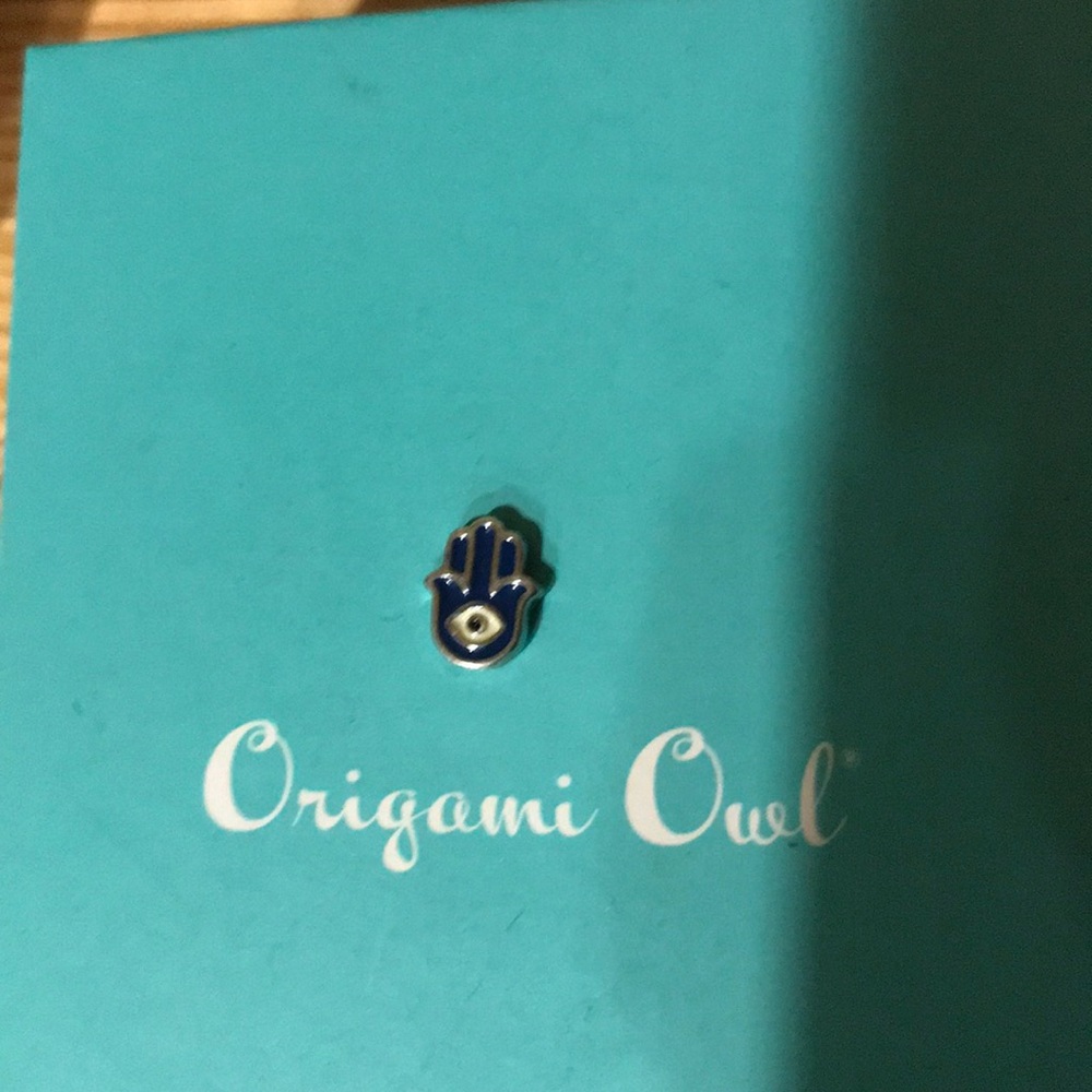 Origami Owl Hamsa or evil eye charm. Rare and HTF